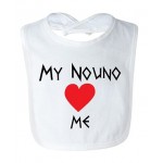 My Nouna + Nouno Love Me  - Greek Feeding Bib 